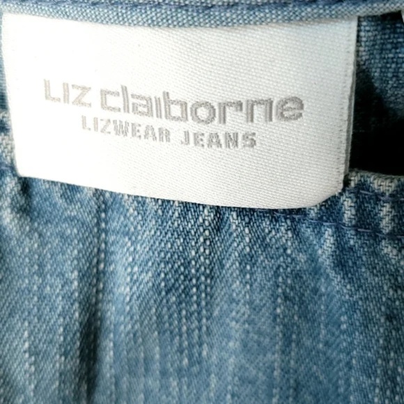 Liz Claiborne Sailor Flap Denim Mini Skirt - Picture 7 of 8